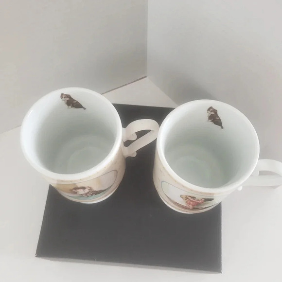 Vintage set of 2 1987 Bessie  Pease Gutmann Footed Children/Puppy Scenes. - Picture 4 of 8